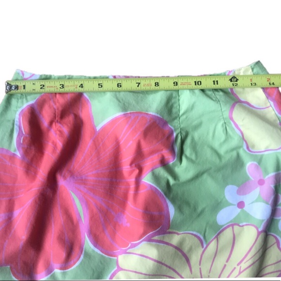 Vintage Lilly Pulitzer floral patterned skirt SZ 4 - Picture 6 of 6
